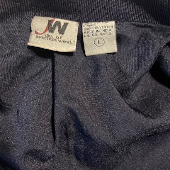 Elegant Navy Women's Blazer with Contrast Stitching - Picture 7 of 9